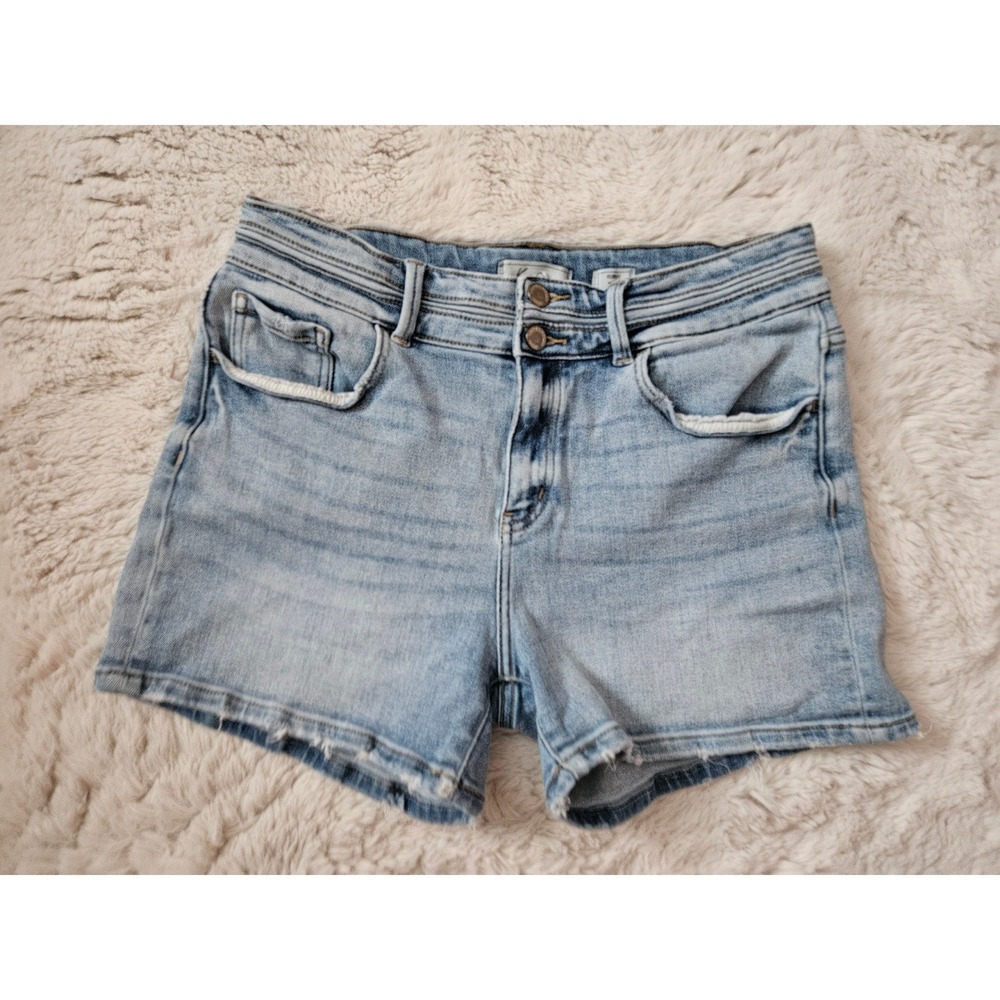 KanCan Kurvy Signature High-Rise Denim Shorts Size 30